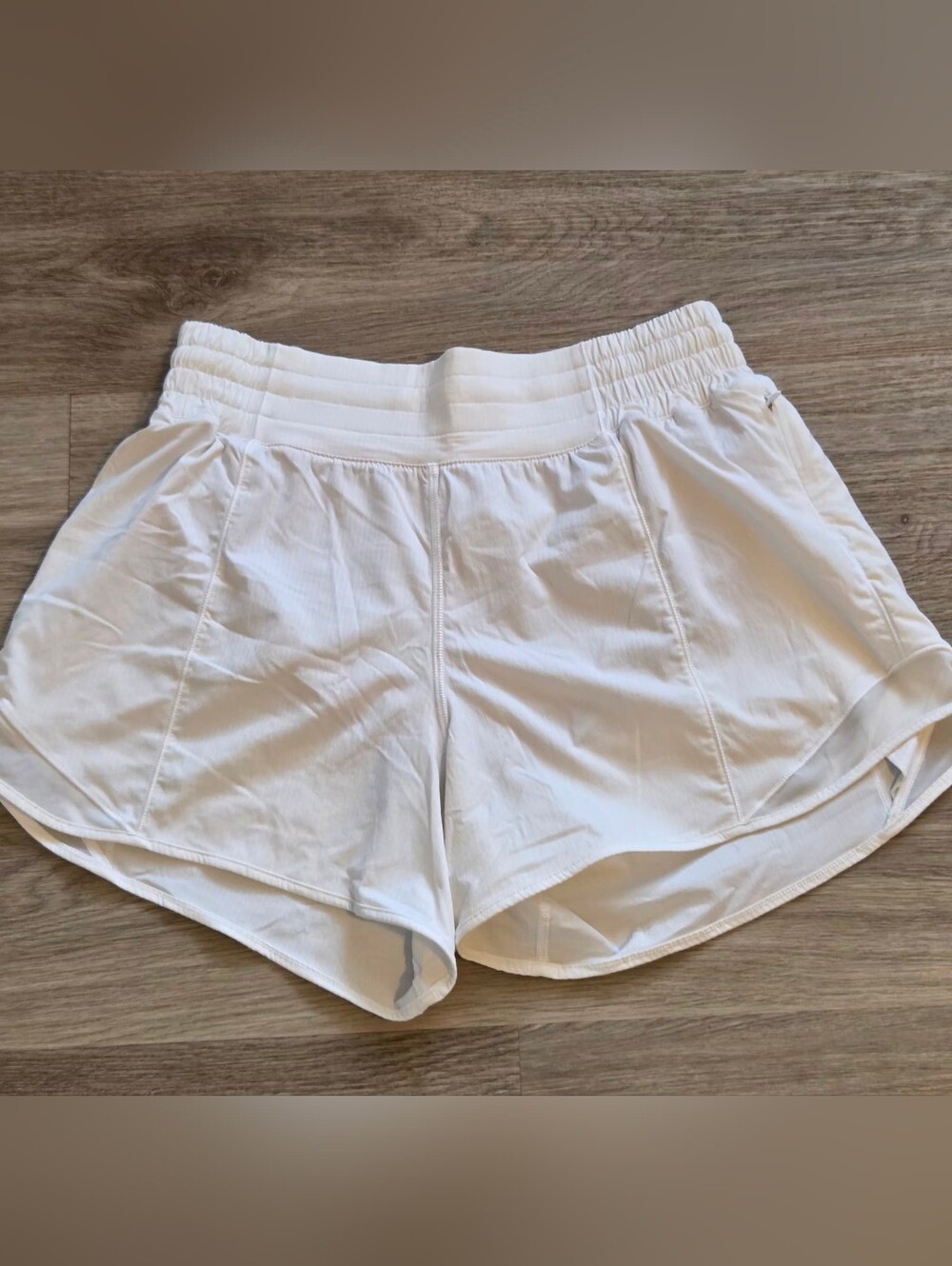 lululemon athletica White Women's Athletic Shorts with Elastic Waist
